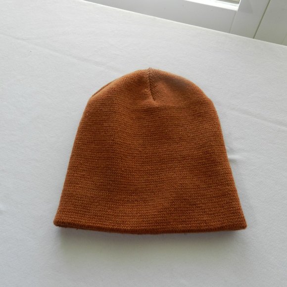 Beanie Bundle, 3 knit beanies in black, rust and reversible black/white/grey/red - Picture 5 of 10